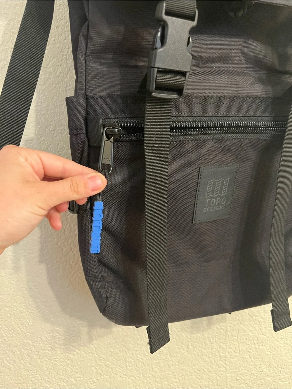 Topo Designs Black Roll-Top Backpack - Picture 4 of 9